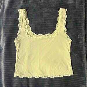 SKIMS Fits Everybody Lace Tank in Sage